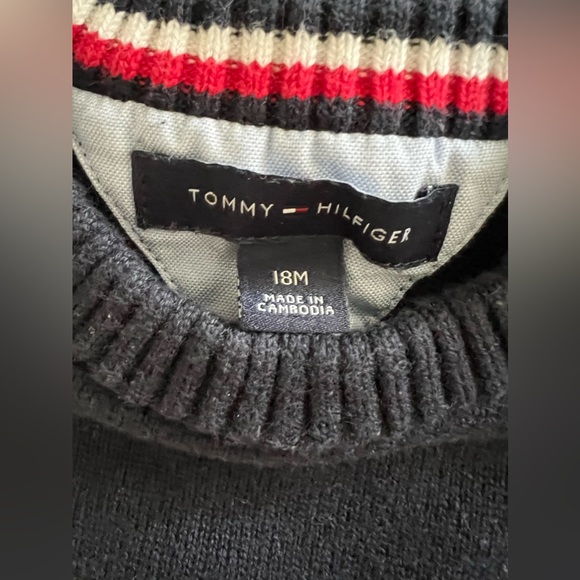 Tommy Hilfiger Crew Neck Sweater - Navy - Picture 4 of 6